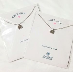 Dogeared Good Luck Silver Elephant necklace